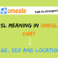 ASL Mean On Omegle