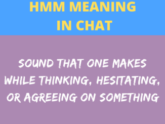 hmm meaning in chat